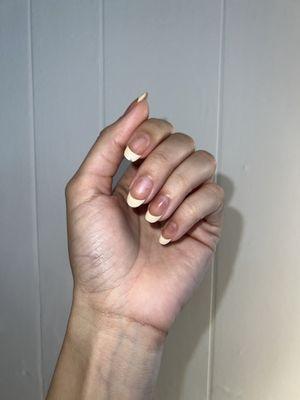 Tinted French tips