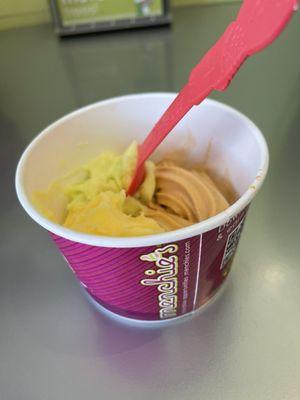 Tasters Table. Peanut Butter honeydew and Pineapple Dole Whip.