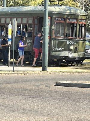 The St Charles streetcar