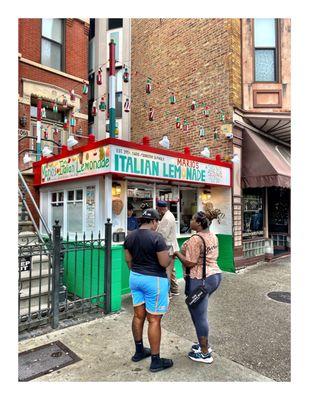 Mario's Italian Lemonade 1068 W Taylor St, Chicago, IL . Old Fusion Italian Ice,Nuts/Seeds Smacks Open at Summer Season Only. Cool!