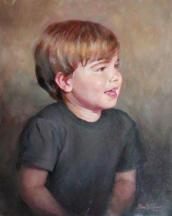 "Connor," 20 x 16 in. oil on canvas, 2002 by Shane McDonald