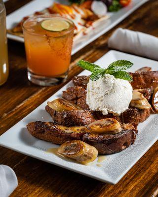 Bananas Foster French Toast - Bottomless Brunch Weekends from 10am - 3.30pm