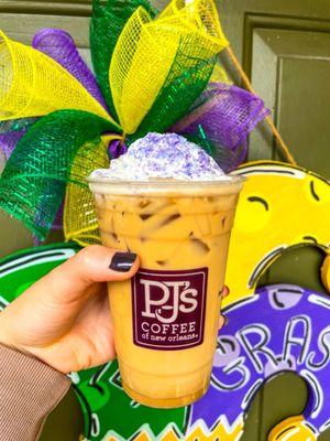 King Cake Latte! Check out my food blog on Instagram! @diningwithkels