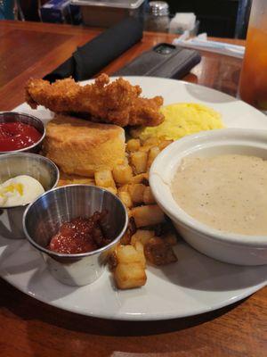 Chicken fried chicken plate