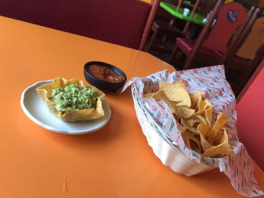 Guac and chips