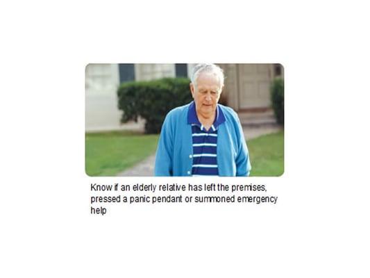 You can monitor your elderly relatives and also provide the security of a medical pendant for emergencies.