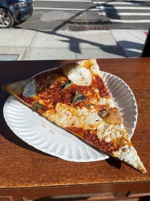 $3.75 Fresh Slice. Nice crisp NYC style!