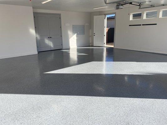 Epoxy garage floor