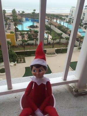 Larry actually enjoyed his Christmas at the pool bar this year!!