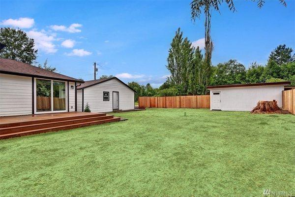 New deck, fence, upgraded shed