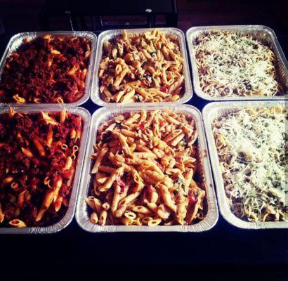 Pick your pasta! Italian Sausage, Cajun, or Chicken Tetrazzini