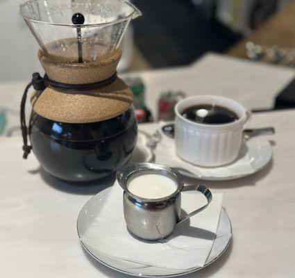 French press and great pour-overs.  They have dark roast too.