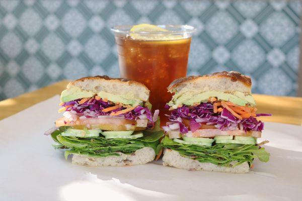 Farmer's Market and Lemon Iced Tea