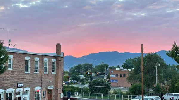 Sunset from my 2nd floor room