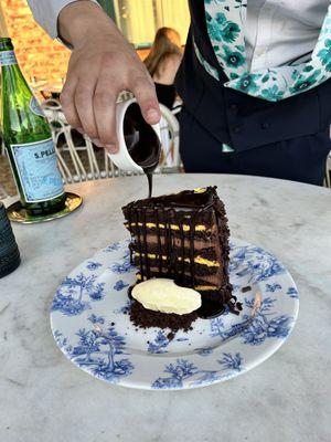 Chocolate layered cake