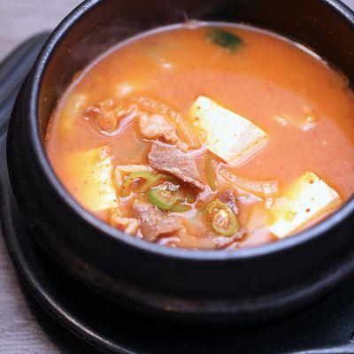 Soybean paste soup with brisket