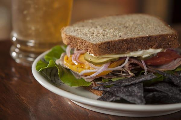 Homemade Breads use organic ingredients, fresh seasonal greens, organic chips as a side. Great for eat-in, take-out, or your business event.