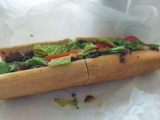 Cheesesteak hoagie