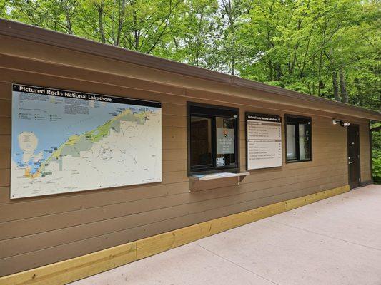 Exterior of the visitor center