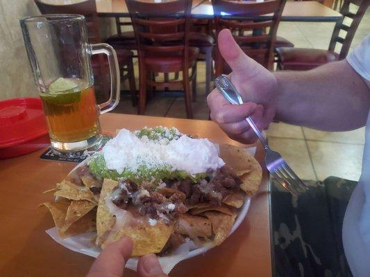 Carne Asada nachos