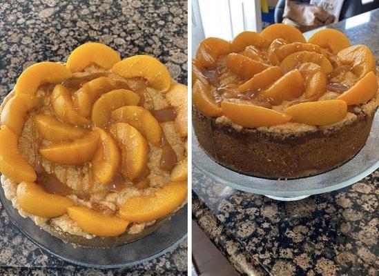 Peach Cobbler Cheesecake