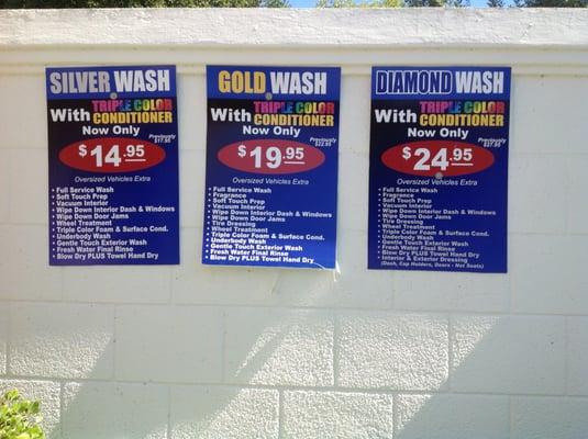 car wash options