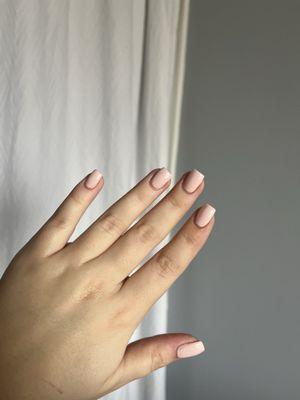 Acrylic manicure with gel polish