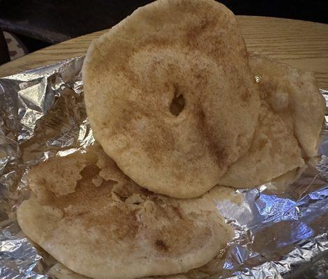 sopapillas with cinnamon sugar and honey