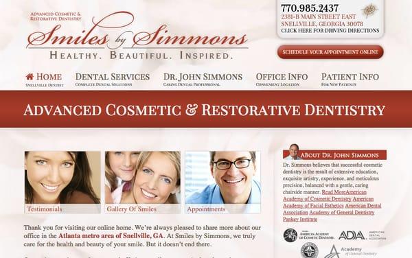 smilesbysimmons.com -Advanced Cosmetic & Restorative Dentistry