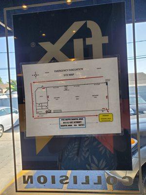 Emergency/Evacuation site map