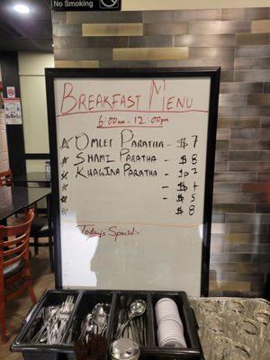 Breakfast Menu