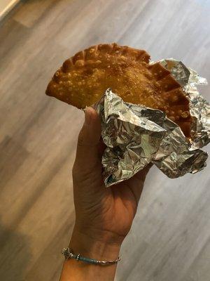 Cheddar & potato empanada