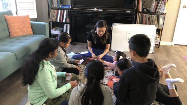 Interactive piano game day!