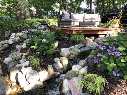 Garden and water feature