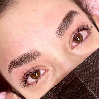 brow lamination + lash lift & tint