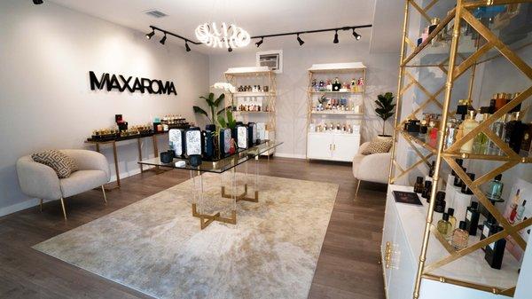 Visit our showroom to experience the fragrances.