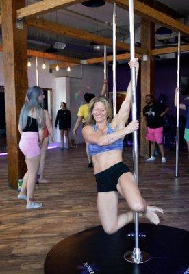 Pole classes for all levels are available