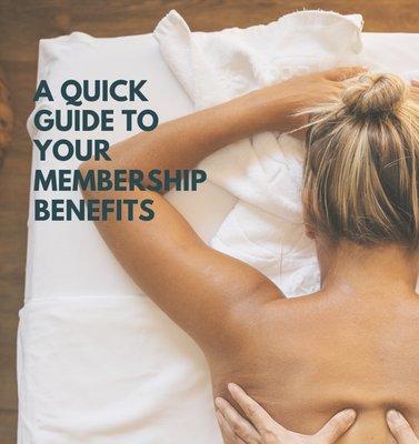 Membership has amazing benefits. With your Massage / Spa Membership you and your family can enjoy taking care of your body & mental health.