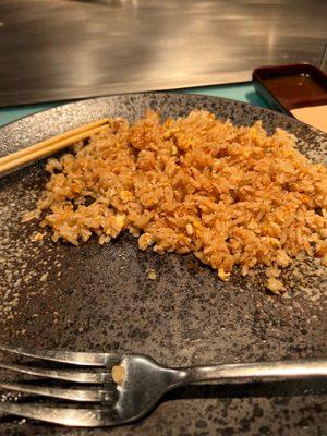 Just the hibachi rice. More is coming.