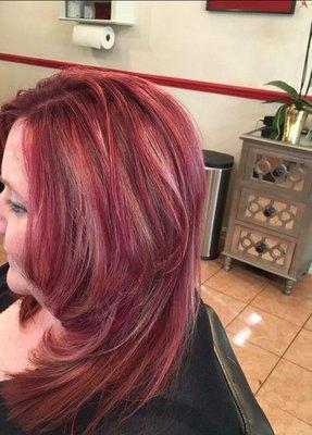 Deb at Fifty Shades Salon knocked it out of the park on my color! Exactly what I wanted!