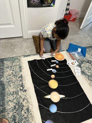 Learning about solar systems!