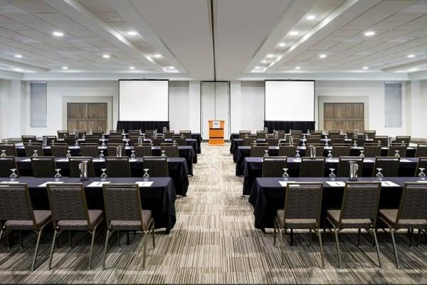 Meridian Room 1 and 2, classroom setup