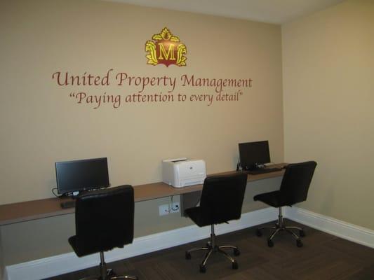 Fully equipped business center for all of our residents to enjoy.