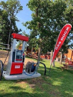 New pay at the pump gas dock.