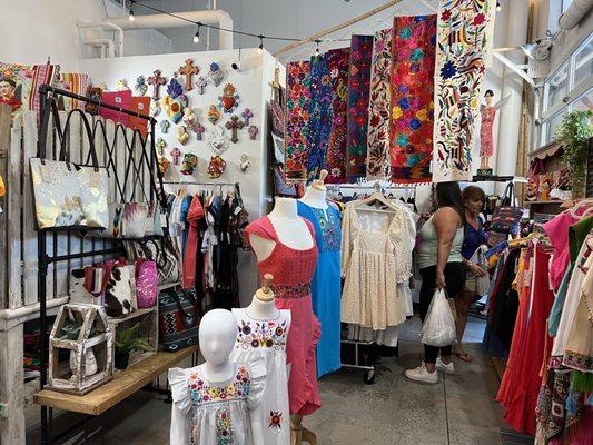 A Wonderful Selection of Mexican Embroidered Dresses - perfect for Dallas' sizzling hot days! (07/16/22)