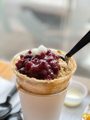 soybean and red bean bingsoo