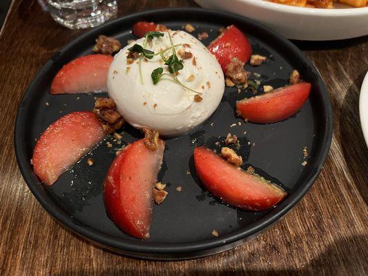 Plum burrata