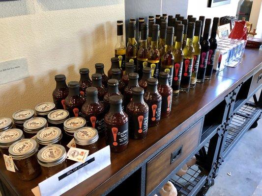 Chutneys, Sauces, Oils, and other Gift Items at Gougér Cellars