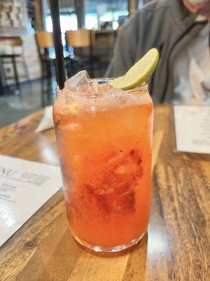 Strawberry gin crush