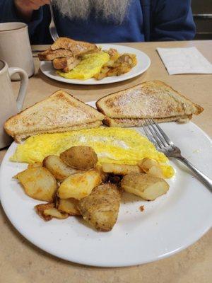 Bacon & cheese  omelet